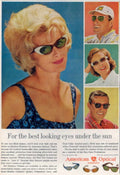 Vintage Sunglasses Eyes 1960s Vintage Retro Advert