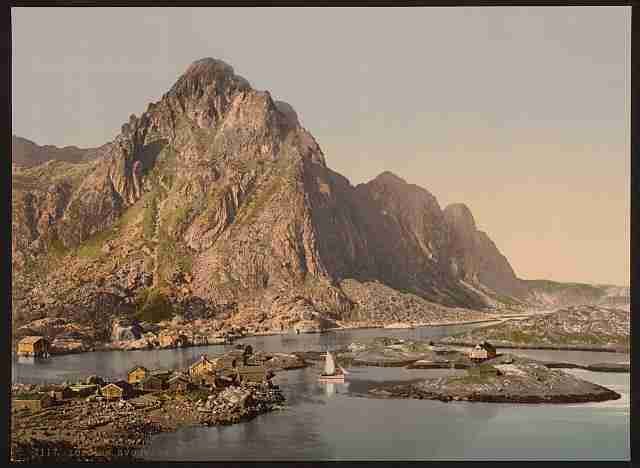 Vintage Svolvaer Lofoten A4 Photo Print