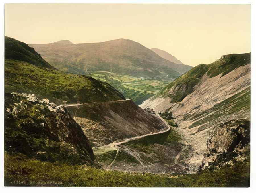 Vintage Sychnant Pass Wales A4 Photo Print