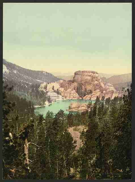 Vintage Sylvan Lake South Dakota A4 Photo Print