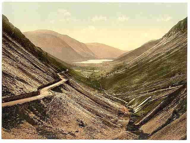 Vintage Tal y Llyn Pass Dolgelly A4 Photo Print