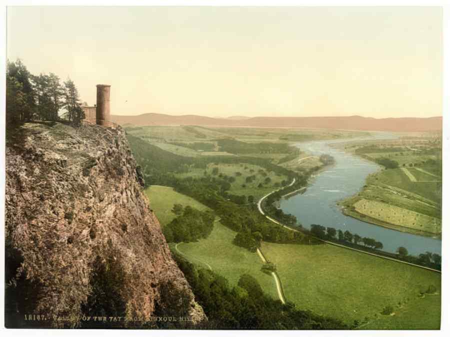 Vintage Tay Valley From Kinnoul Hill Scotland A4 Photo Print