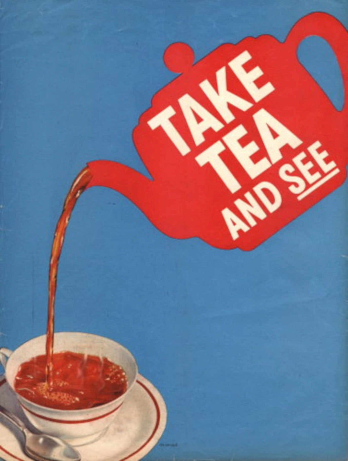 Vintage Tea Poster 1970s Vintage Retro Advert