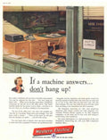 Vintage Telephone Office 1950s Vintage Retro Advert Poster