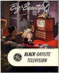 Vintage Television 16ct34 1950s Vintage Retro Advert Poster
