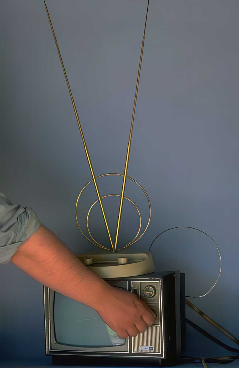 Vintage Television Antenna 2 A4 Photo Print