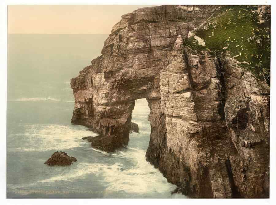 Vintage Temple Arch Horn Head County Donegal Ireland A4 Photo Print