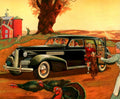 Vintage Thanksgiving Sedan 1930s Vintage Retro Advert Poster