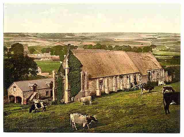 Vintage The Abbey Abbotsbury A4 Photo Print