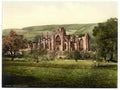 Vintage The Abbey Melrose Scotland A4 Photo Print