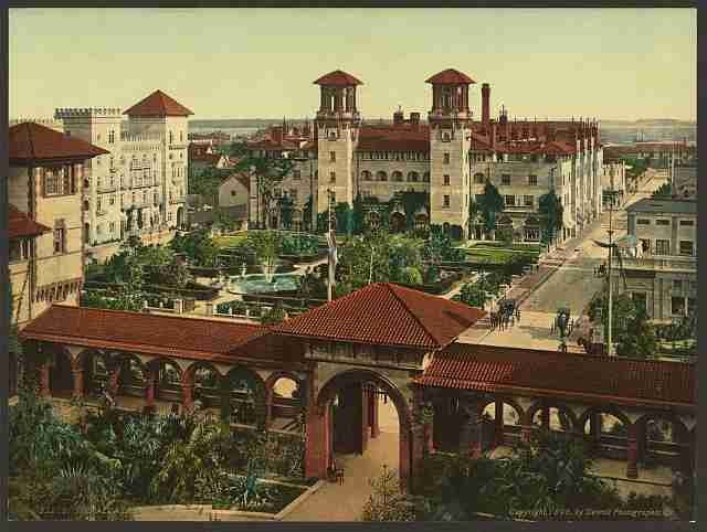 Vintage The Alcazar St Augustine A4 Photo Print
