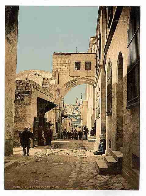 Vintage The Arch of Ecce Homo Jerusalem A4 Photo Print