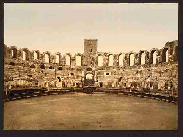 Vintage The Arena Arles Provence A4 Photo Print