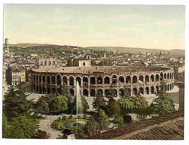 Vintage The Arena Verona A4 Photo Print
