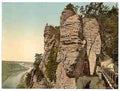 Vintage The Bastion a view Saxony A4 Photo Print