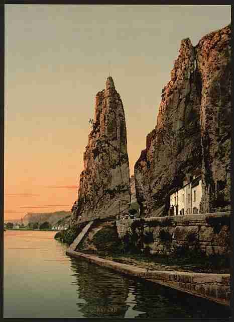 Vintage The Bayard Rock Dinant A4 Photo Print