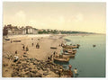 Vintage The Beach Exmouth England A4 Photo Print