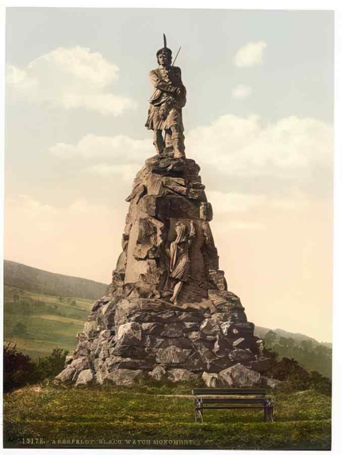 Vintage The Black Watch Monument Aberfeldy A4 Photo Print