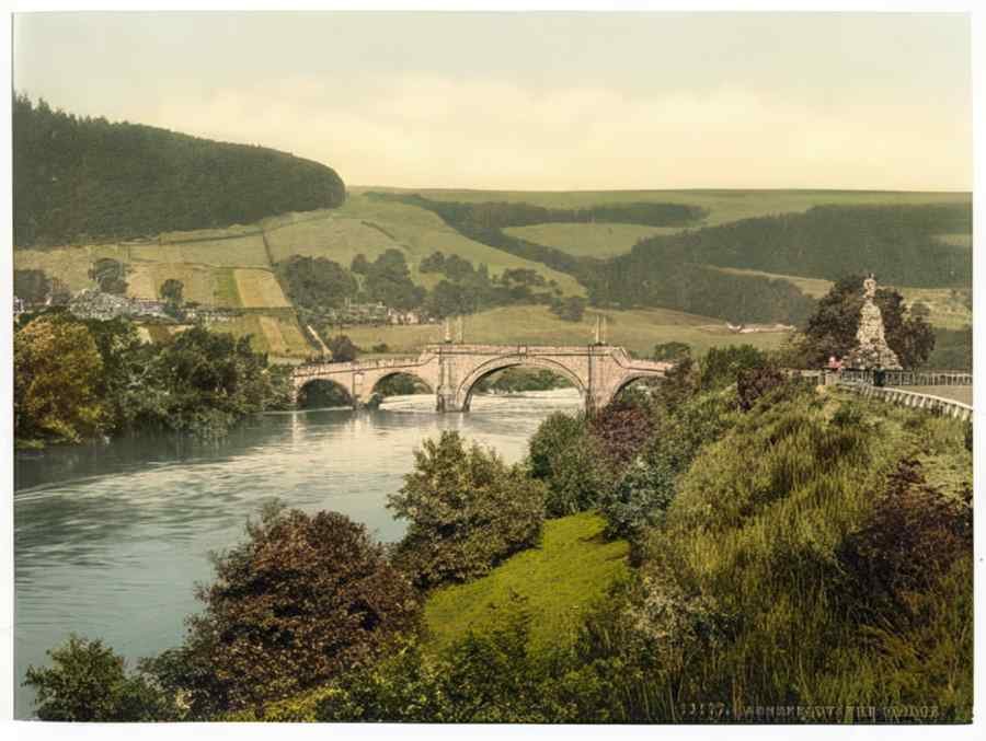 Vintage The Bridge Aberfeldy A4 Photo Print