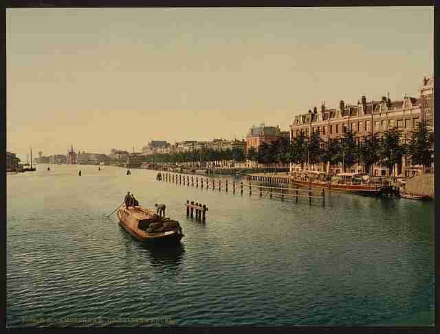 Vintage The Buiten Amstel Amsterdam A4 Photo Print