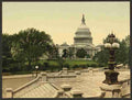 Vintage The Capitol from the Library steps Washington A4 Photo Print