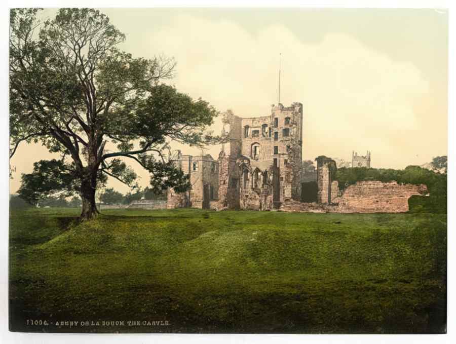 Vintage The Castle Ashbydelazouch England A4 Photo Print