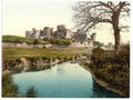 Vintage The Castle Caerphilly Wales A4 Photo Print