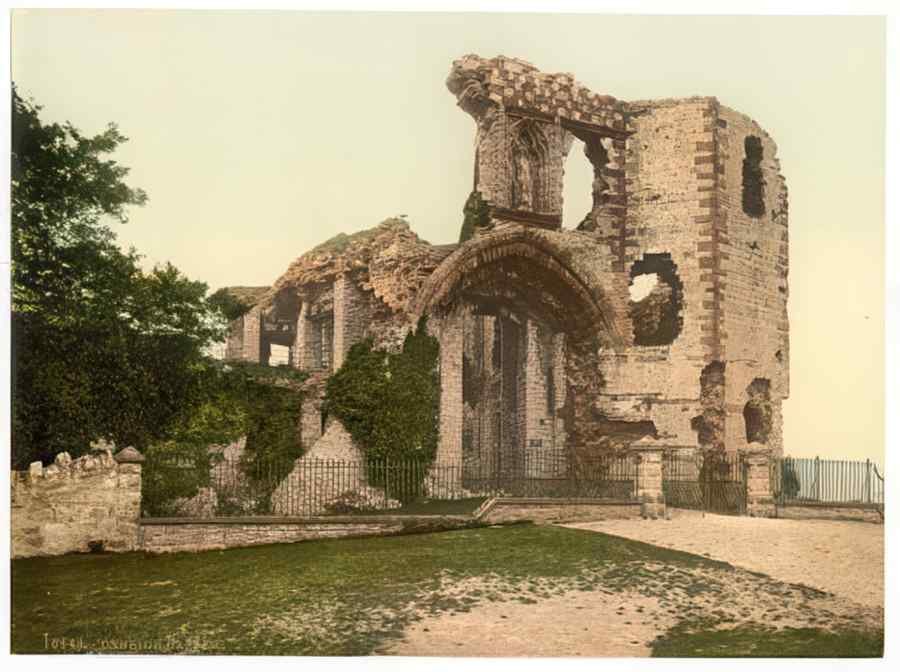Vintage The Castle Denbigh Wales A4 Photo Print