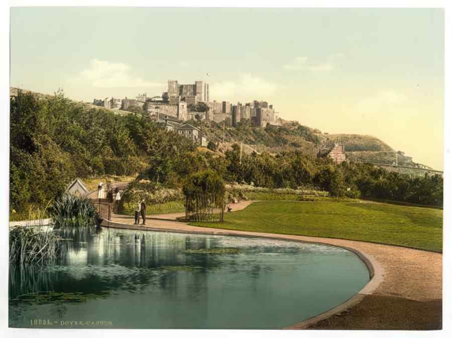 Vintage The Castle From The Park Dover England A4 Photo Print
