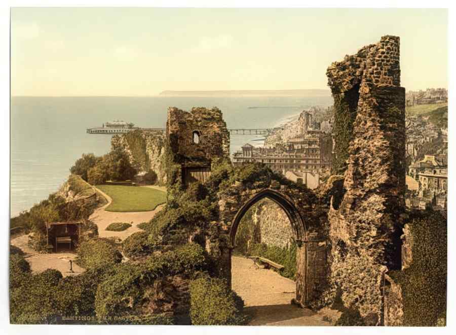 Vintage The Castle Hastings England A4 Photo Print