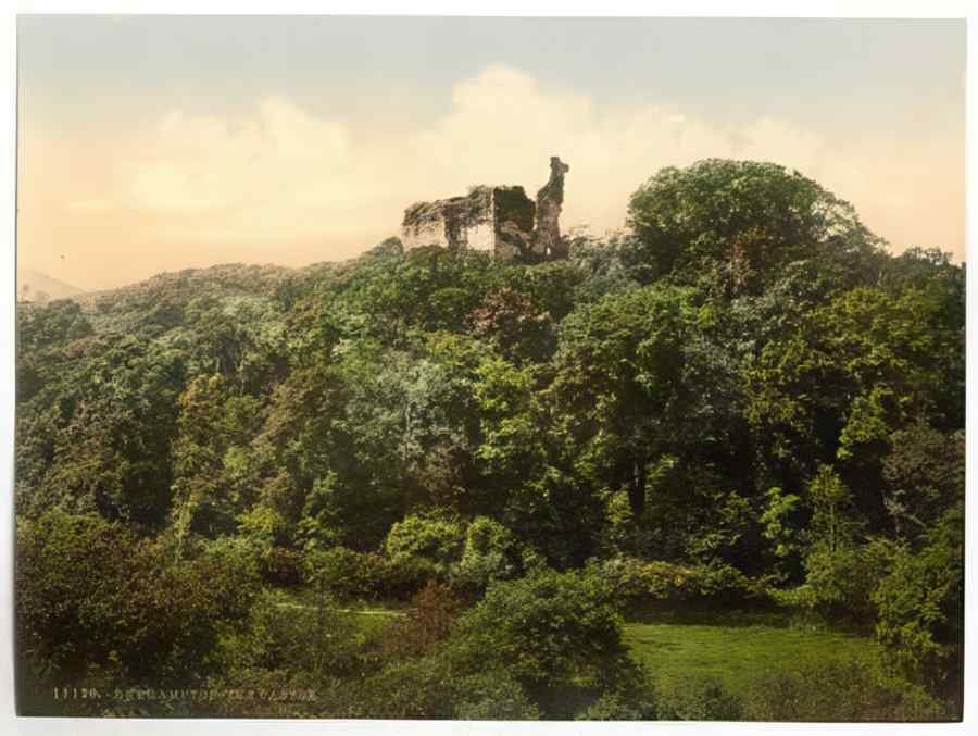 Vintage The Castle Okehampton England A4 Photo Print