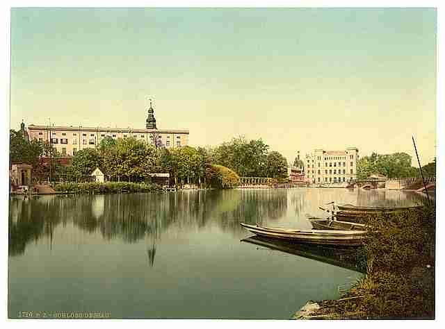 Vintage The Castle of Dessau II Anhalt A4 Photo Print