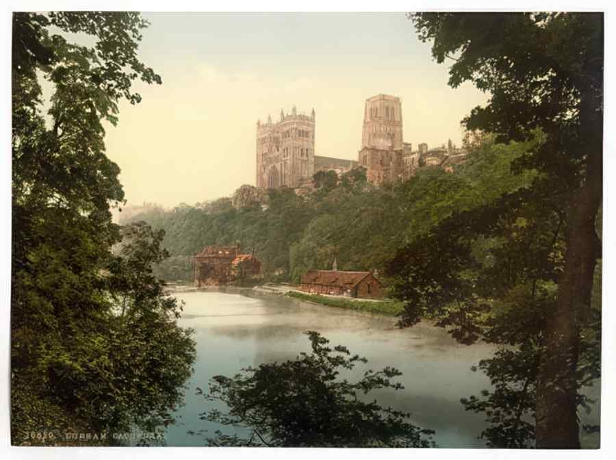 Vintage The Cathedral Durham England A4 Photo Print