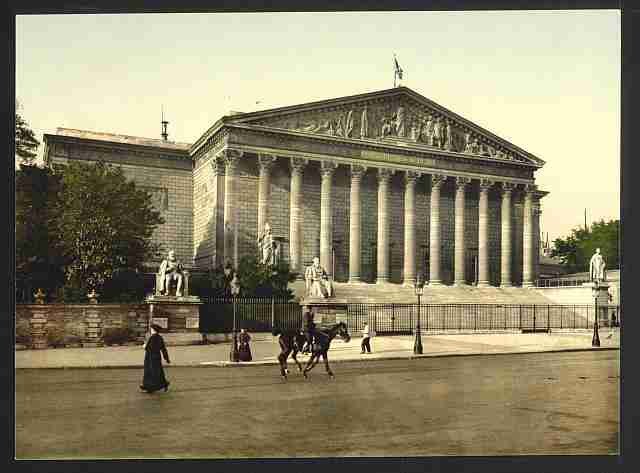 Vintage The Chamber of Deputies Paris A4 Photo Print