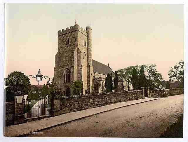 Vintage The Church Battle A4 Photo Print