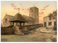 Vintage The Church Morthoe England A4 Photo Print