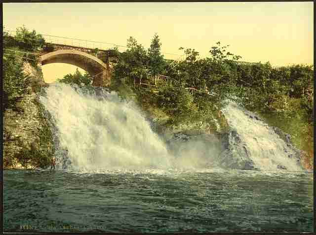 Vintage The Coo waterfalls Spa A4 Photo Print
