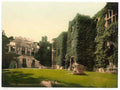Vintage The Courtyard Raglan Castle England A4 Photo Print