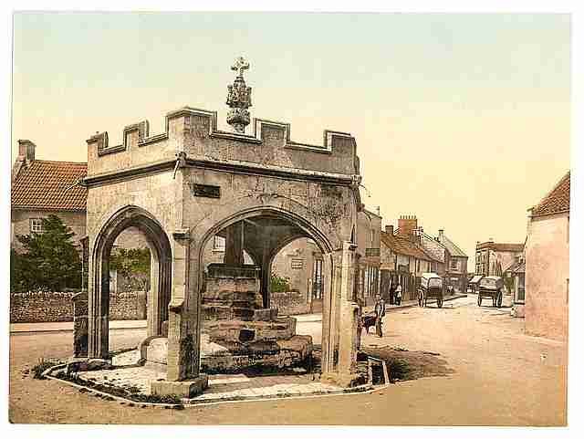 Vintage The Cross Cheddar A4 Photo Print