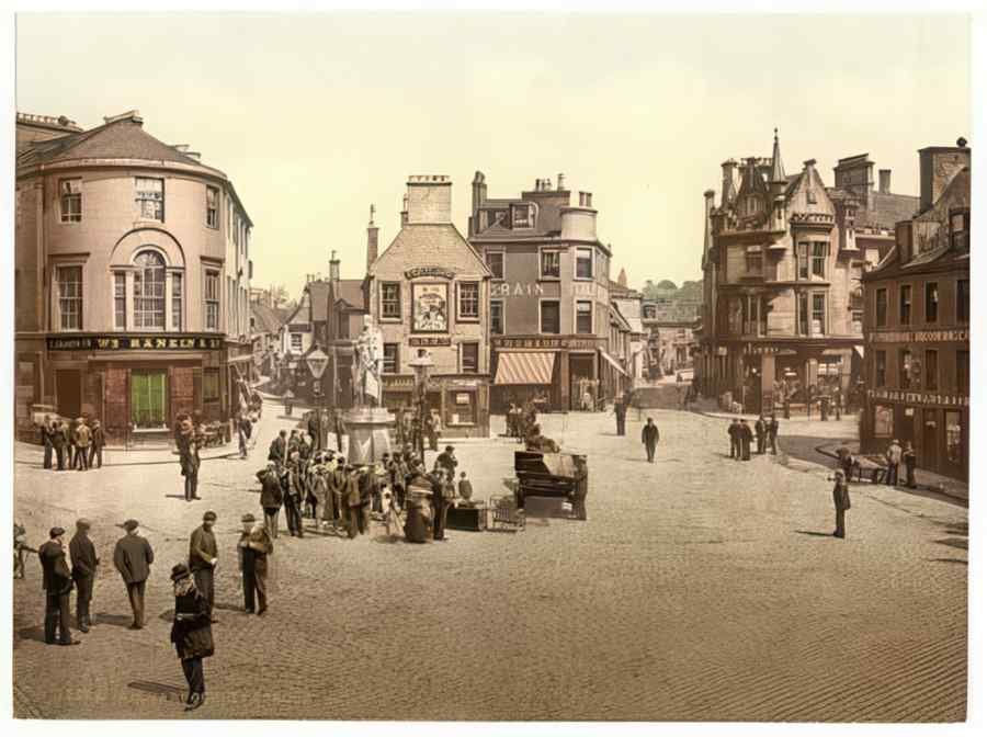 Vintage The Cross Kilmarnock Scotland A4 Photo Print