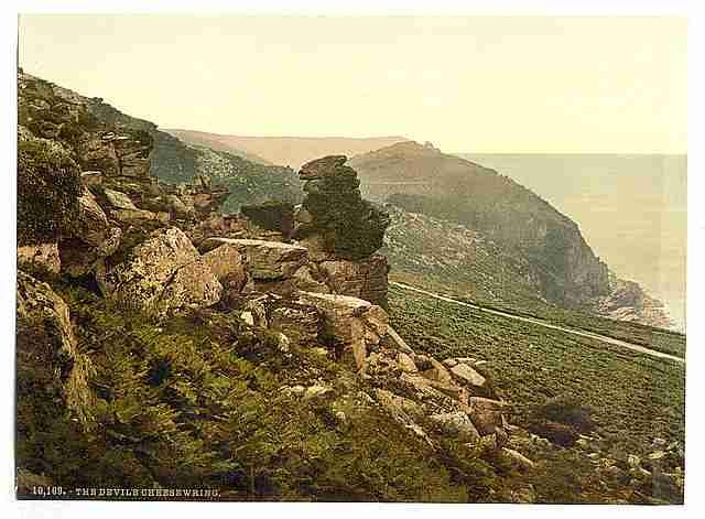 Vintage The Devils Cheesewring Lynton & Lynmouth A4 Photo Print