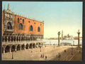 Vintage The Doges Palace and the Piazzetta Venice A4 Photo Print