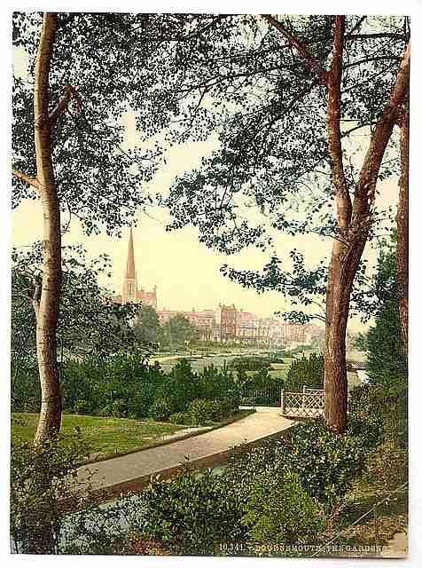Vintage The Gardens I Bournemouth A4 Photo Print