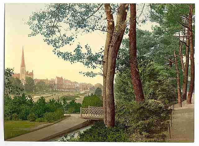 Vintage The Gardens II Bournemouth A4 Photo Print