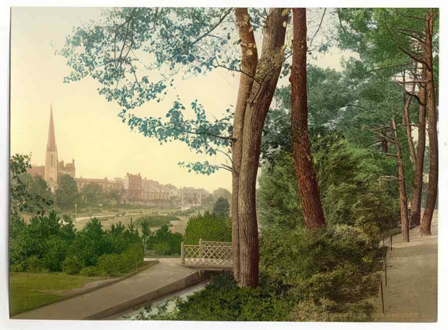 Vintage The Gardens Ii Bournemouth England A4 Photo Print
