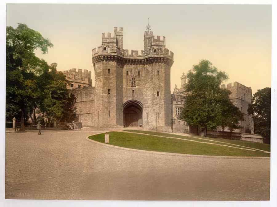 Vintage The Gateway Lancaster Castle England A4 Photo Print