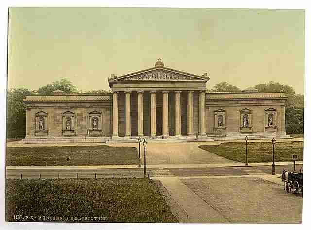 Vintage The Glypothek Art Gallery Munich Bavaria A4 Photo Print