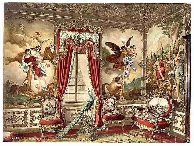 Vintage The Gobelin Tapestries II Linderhof Castle Upper Bavaria A4 Photo Print