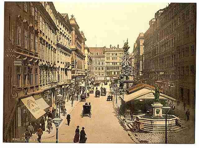 Vintage The Graben Vienna A4 Photo Print