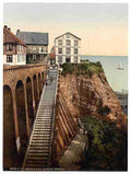 Vintage The Grand Staircase Helgoland A4 Photo Print